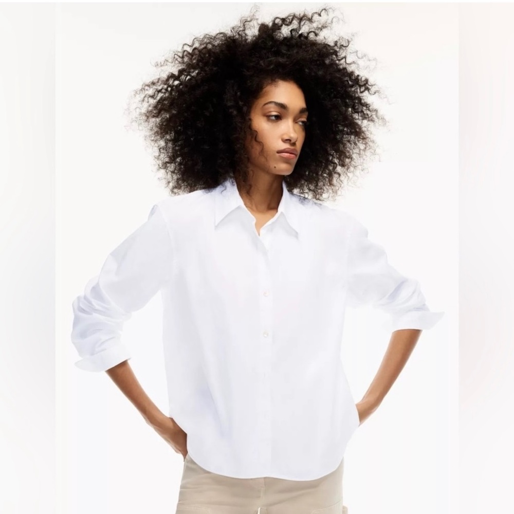 NWT Wilfred Free Departure Shirt, white, size Small